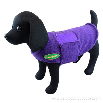 Chaqueta para mascotas con doble capa polar engrosada ropa para mascotas